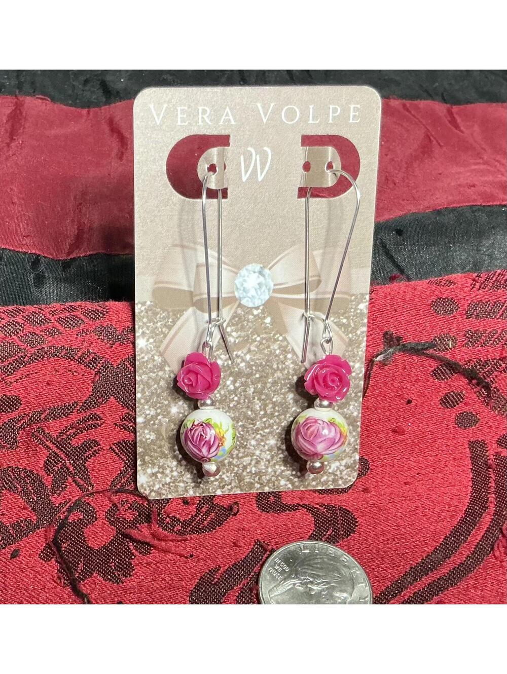 Ultimate Pink Rose Earrings